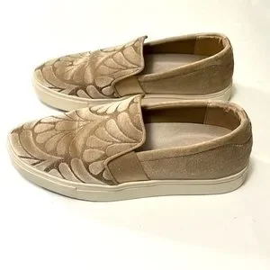 Birdies | Shoes | Birdies The Swift Taupe Velvet Embroidery
